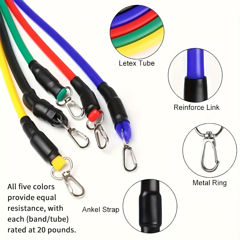 11-Piece Resistance Bands Set β Complete Full-Body Workout at Home