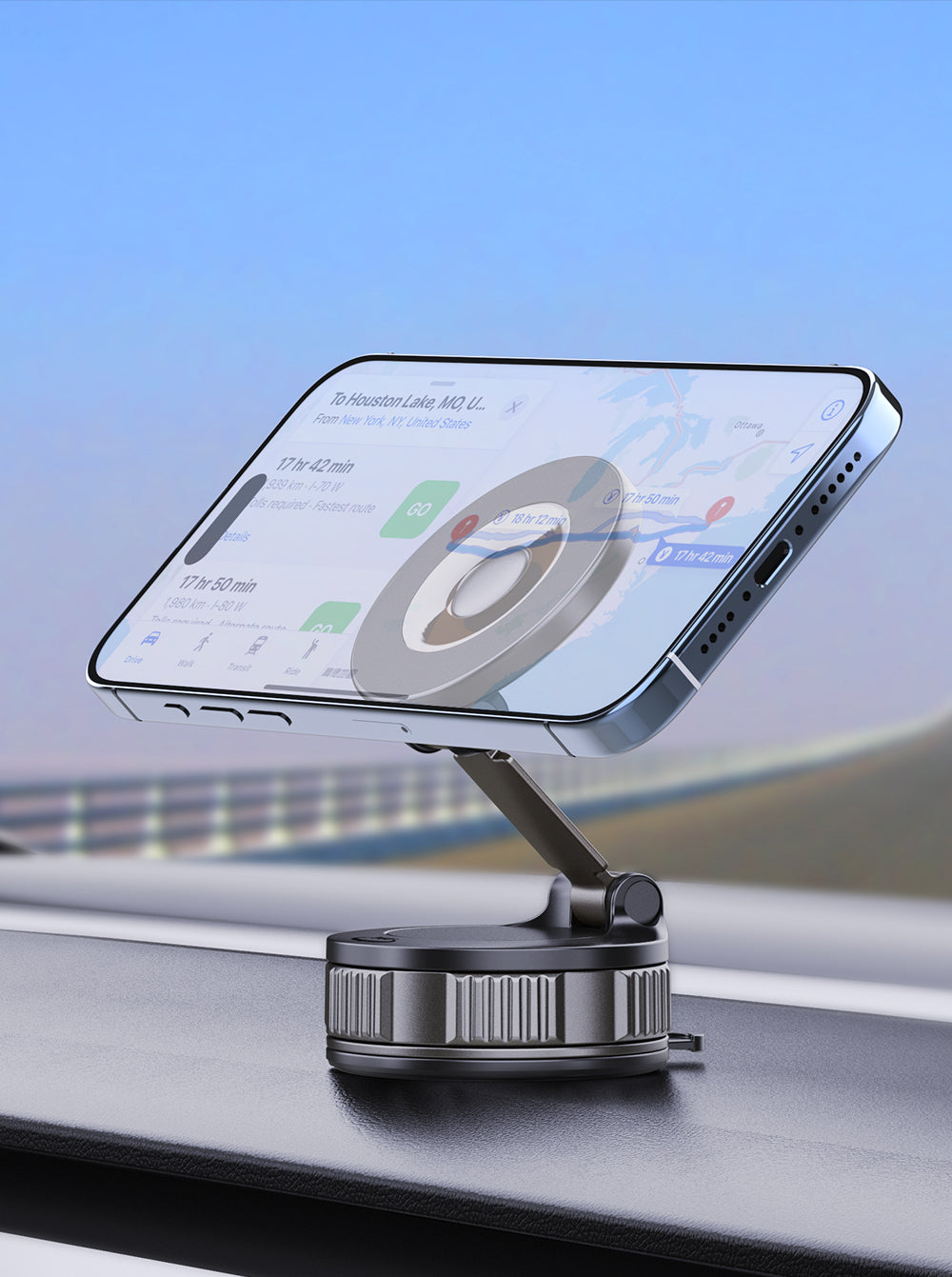 360Β° Magnetic Car Phone Holder β Universal Fit for Any Dashboard or Surface