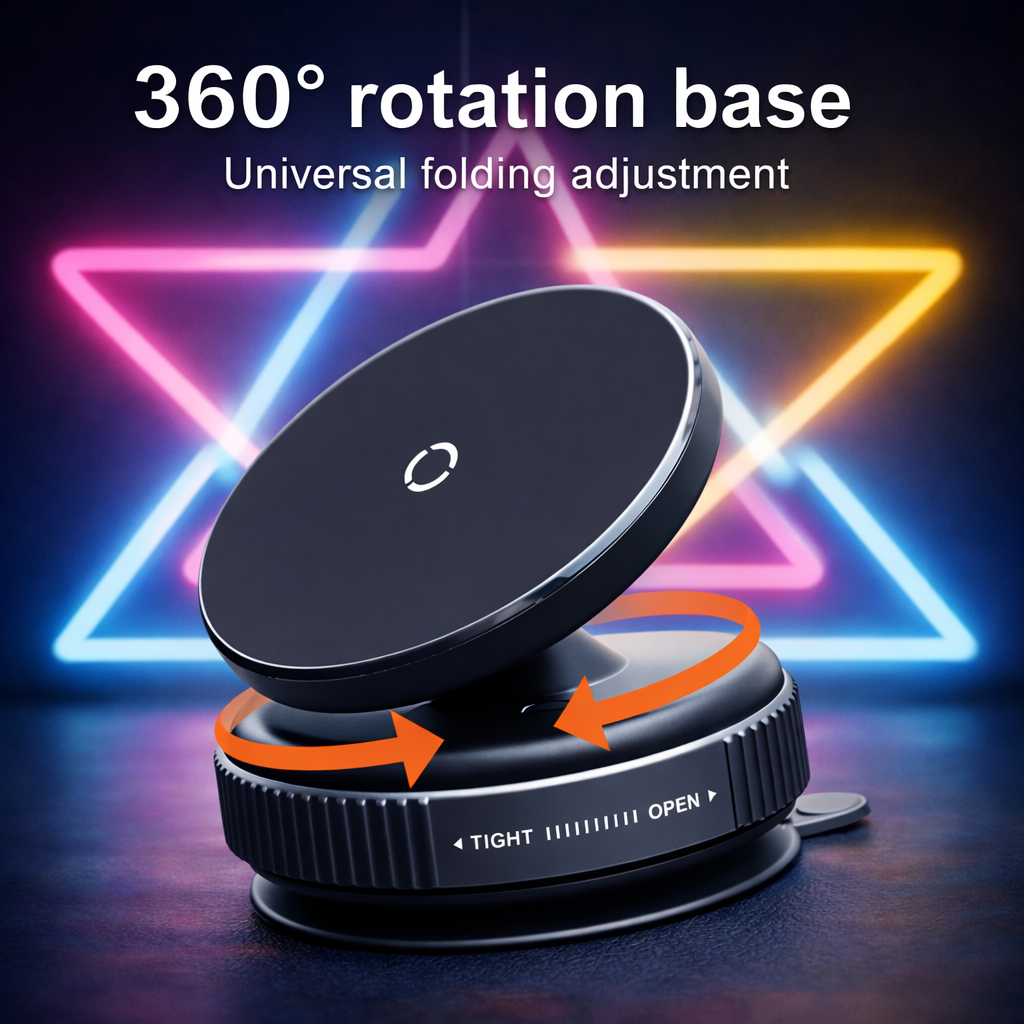 360° Magnetic Car Phone Holder – Universal Fit for Any Dashboard or Surface