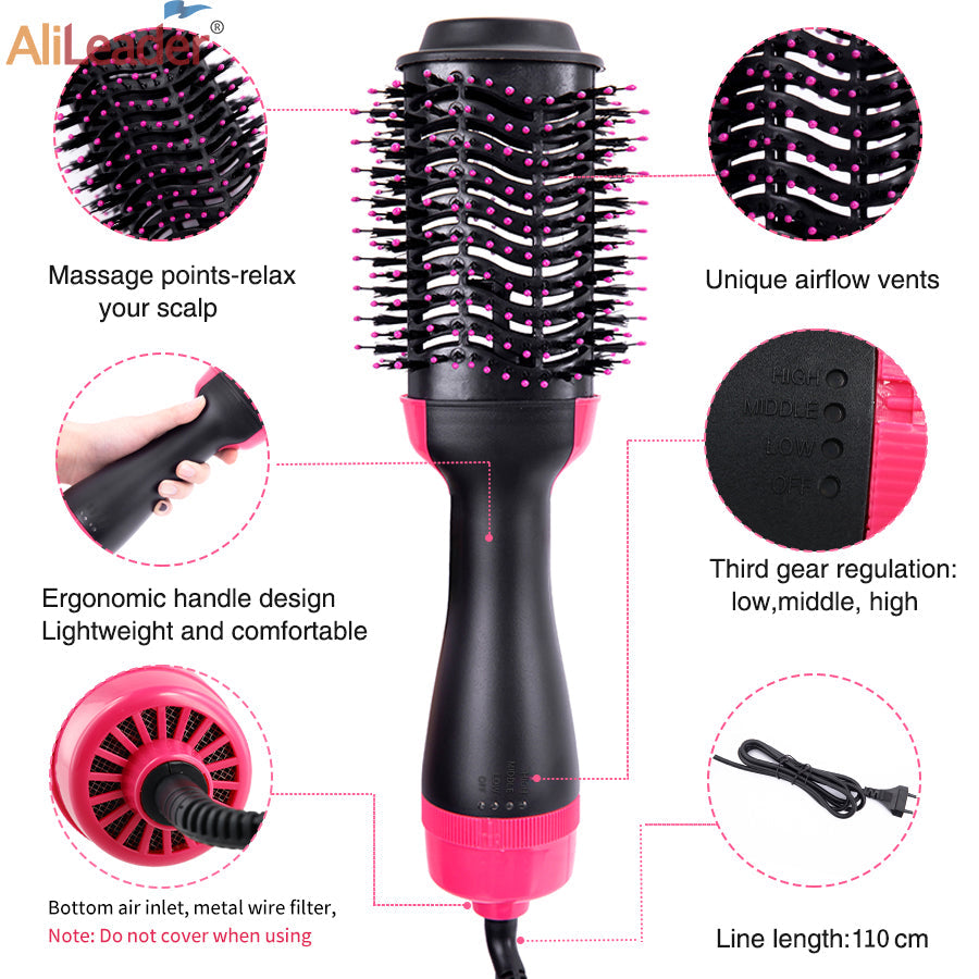 3-in-1 Hot Air Brush – Hair Dryer & Volumizer