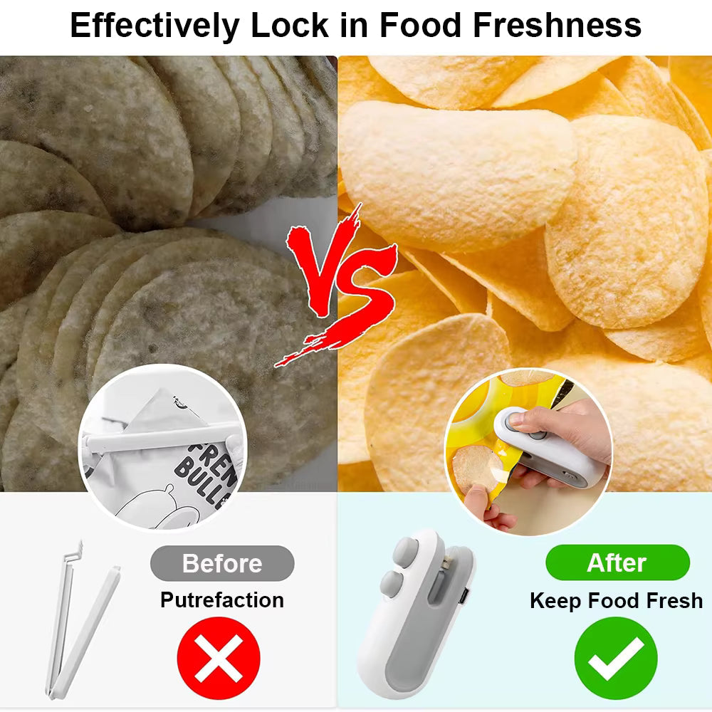 Mini Heat Bag Sealer β Keep Food Fresh in Seconds