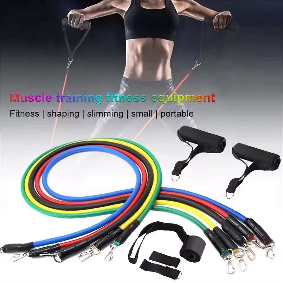 11-Piece Resistance Bands Set β Complete Full-Body Workout at Home