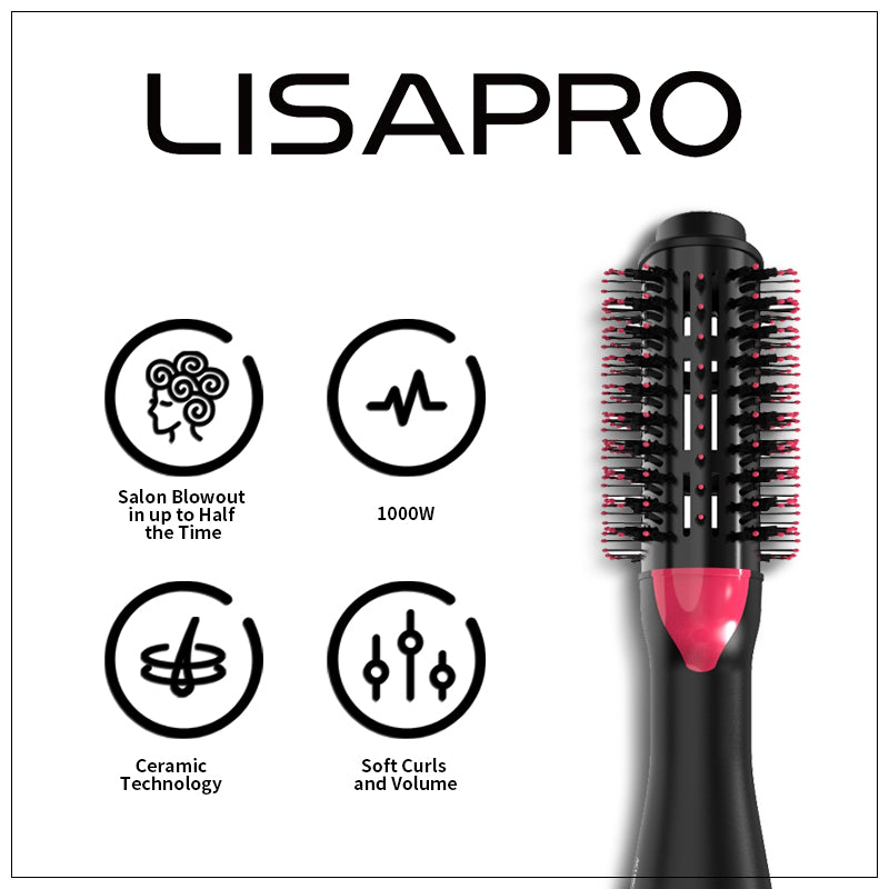 3-in-1 Hot Air Brush β Hair Dryer & Volumizer