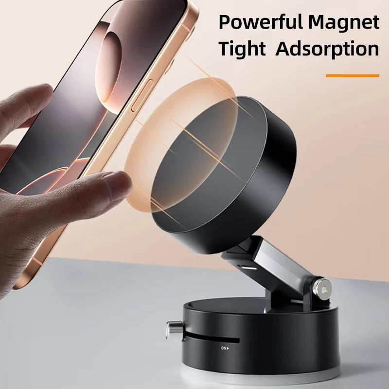 Magnetic Suction Phone Holder – Folding 360° Swivel Stand