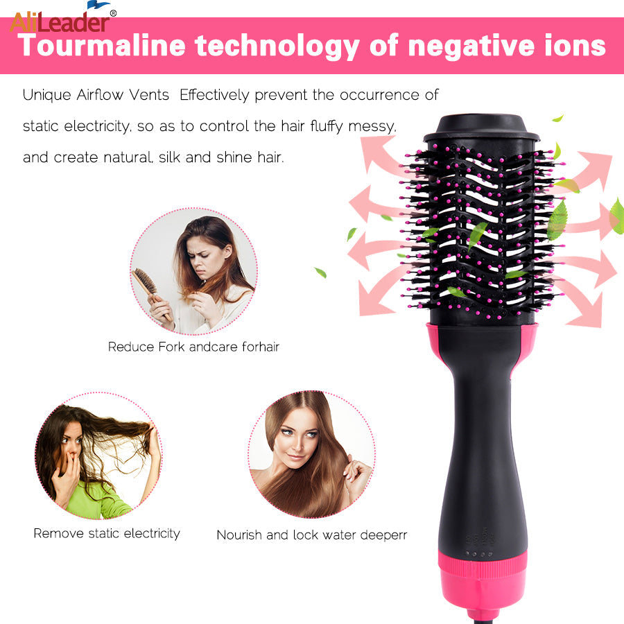 3-in-1 Hot Air Brush – Hair Dryer & Volumizer