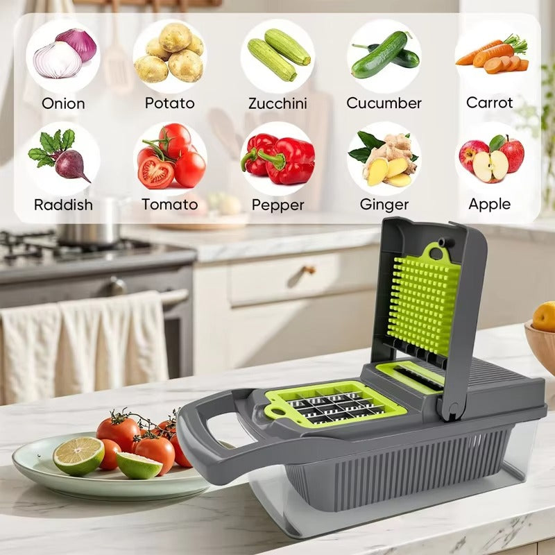 16-in-1 Vegetable Chopper – Cut Veggies in Seconds