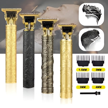 Premium Metal Body Hair Trimmer for Men – Rechargeable Beard & Hair Clipper (New Design)