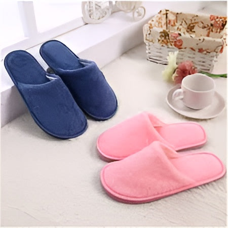 Multi-Color Soft Cotton Slippers for Men & Women – Comfortable Free Size Indoor Slides