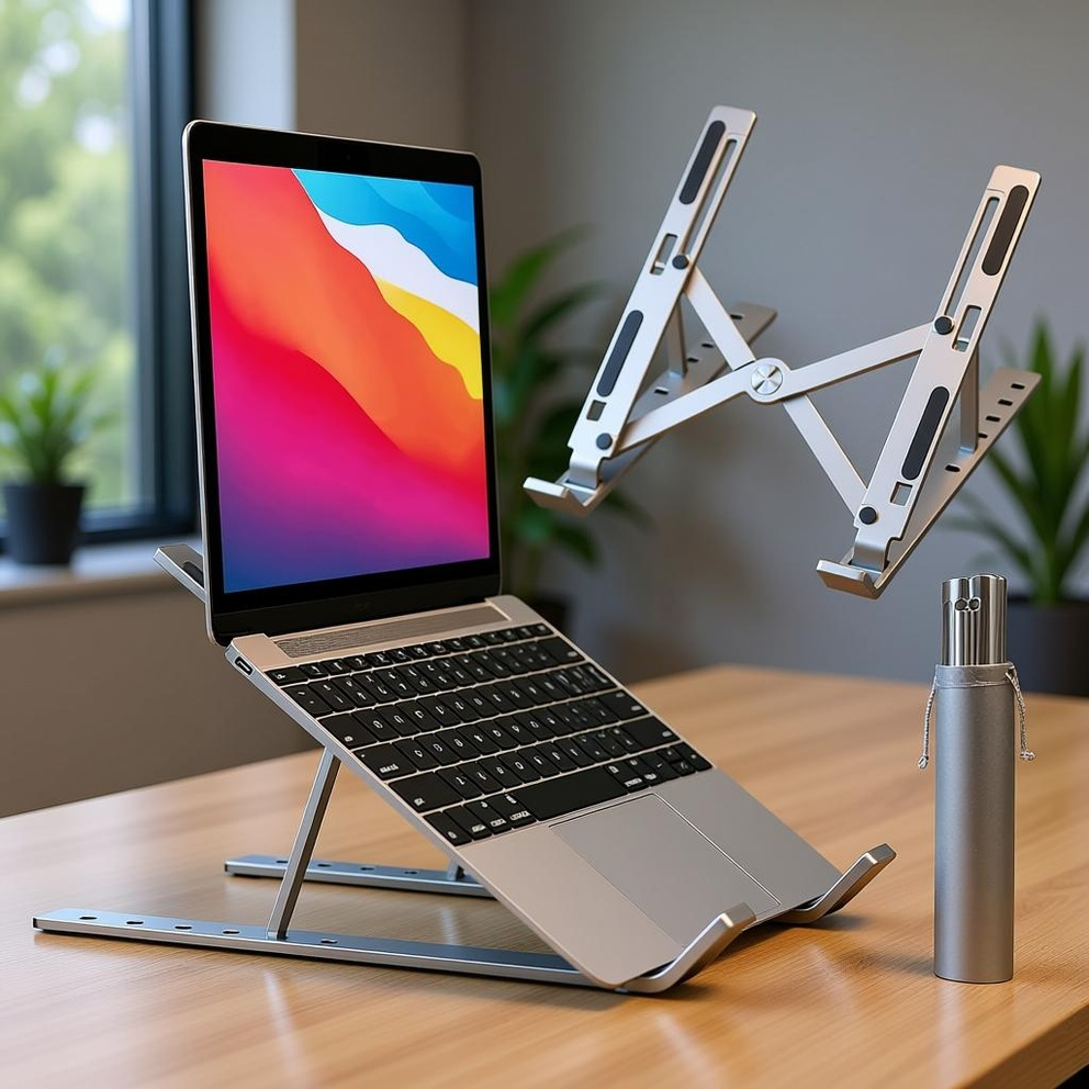 Adjustable Folding Laptop Stand – Portable & Ergonomic Design