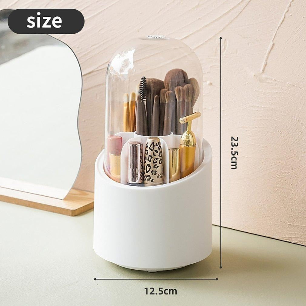 360° Makeup Organizer – Rotating Cosmetic Storage Solution